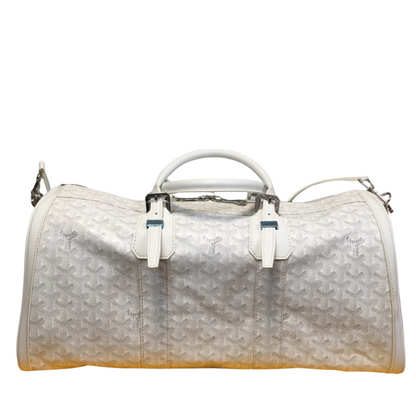GOYARD BOSTON 50 TRAVEL BAG WHITE