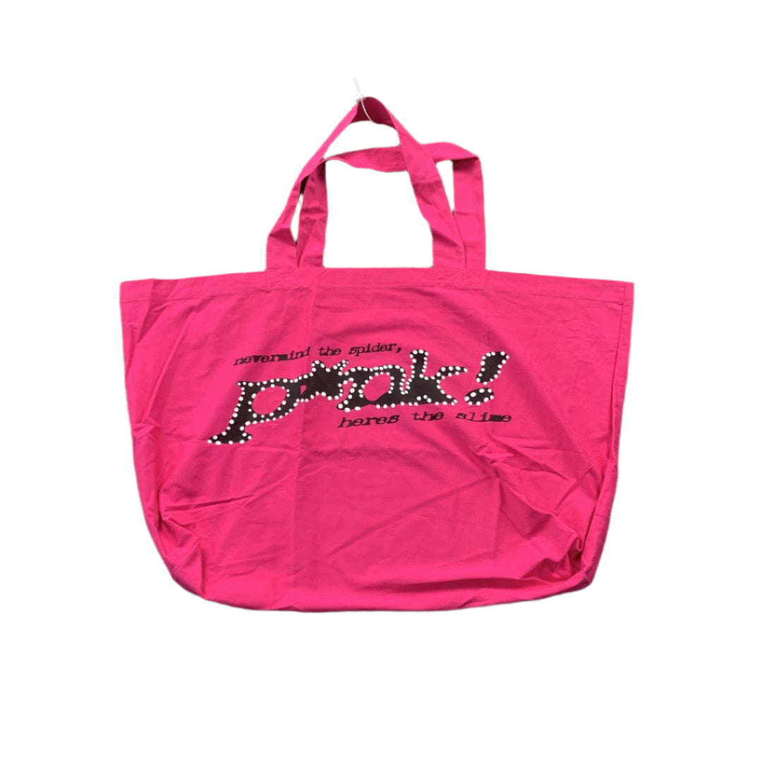 SP5DER P*NK TOTE BAG PINK