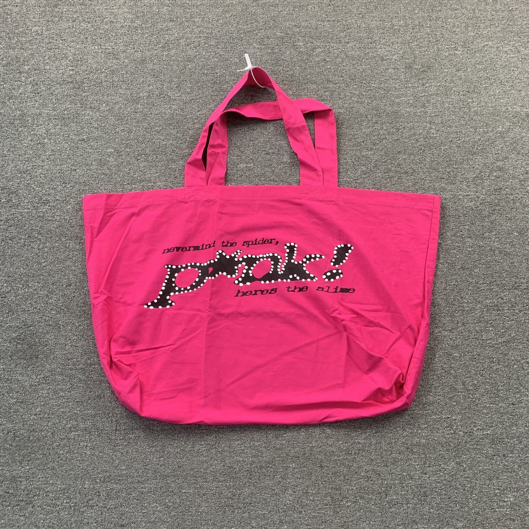 SP5DER P*NK TOTE BAG PINK