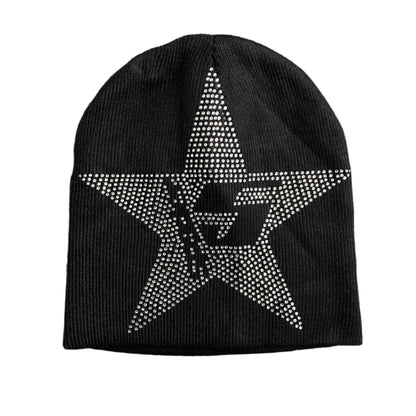 SP5DER STAR RHINESTONE SKULLY BLACK