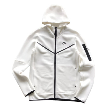 NIKE TECH FLEECE HOODIE x WHITE