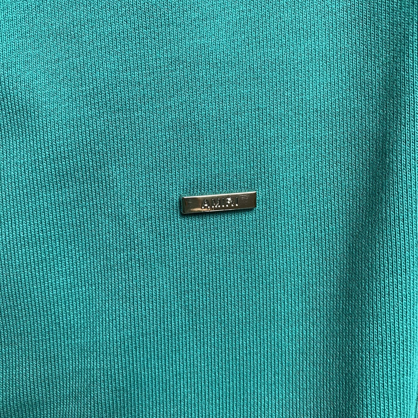 AMIRI LETTER LOGO HOODIE CERULEAN