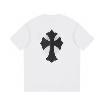 CHROME HEARTS BLACK CROSS T-SHIRT WHITE