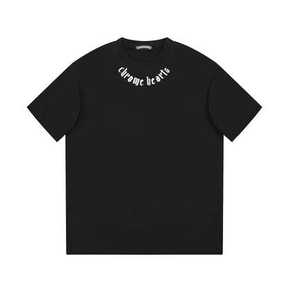 CHROME HEARTS LOGO COLLAR T-SHIRT BLACK