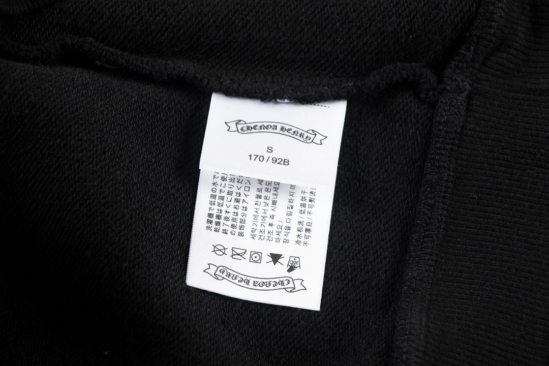 CHROME HEARTS WOOL WHITE CROSS SWEATSHIRT BLACK