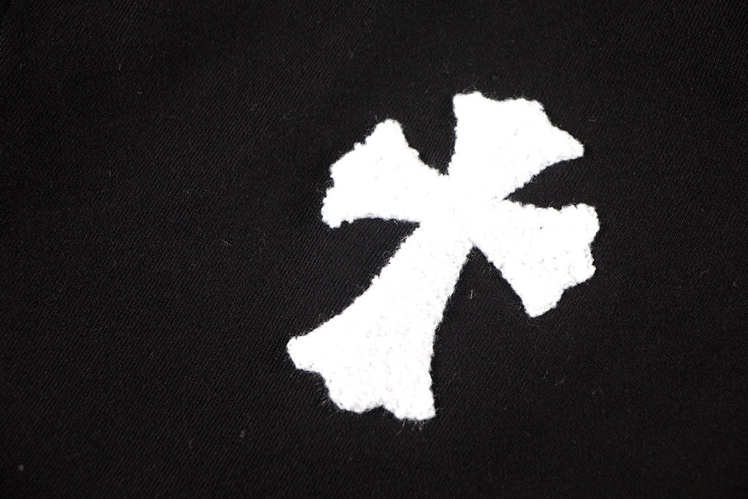 CHROME HEARTS WOOL WHITE CROSS SWEATSHIRT BLACK