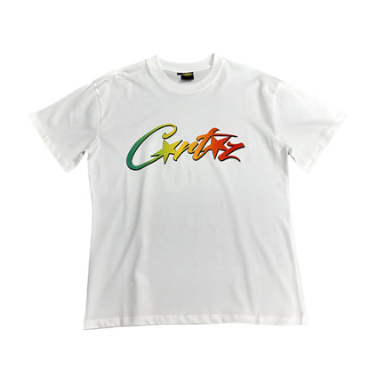 CORTEIZ ALLSTARZ T-SHIRT WHITE RASTA GRADIENT