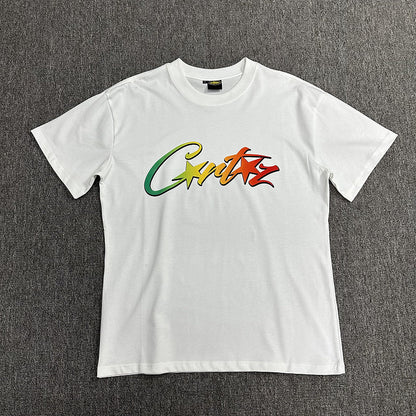 CORTEIZ ALLSTARZ T-SHIRT WHITE RASTA GRADIENT