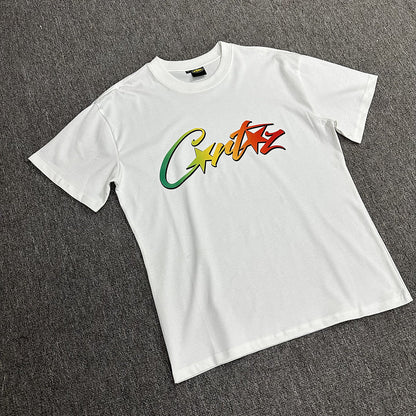 CORTEIZ ALLSTARZ T-SHIRT WHITE RASTA GRADIENT