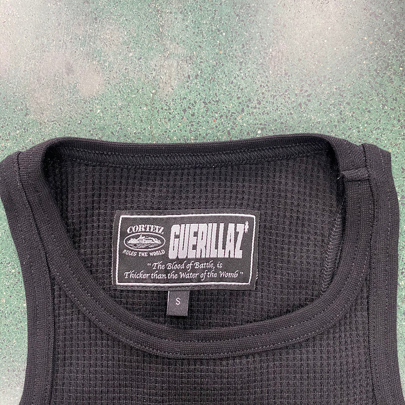 CORTEIZ RTW OG WOMEN'S ALCATRAZ TANK TOP BLACK ON BLACK