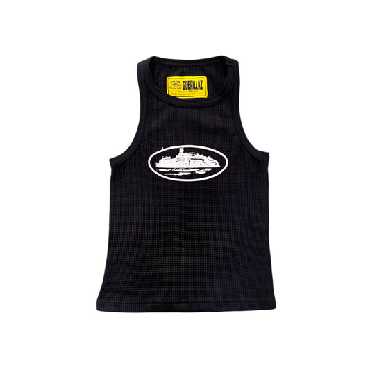 CORTEIZ RTW OG WOMEN'S ALCATRAZ TANK TOP BLACK WHITE