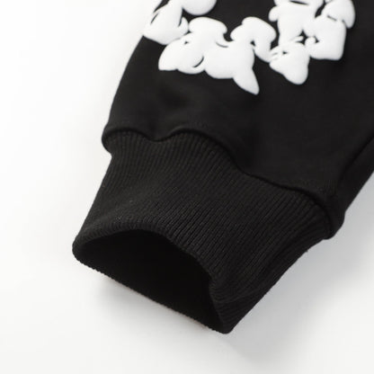 DENIM TEARS COTTON WREATH HOODIE BLACK