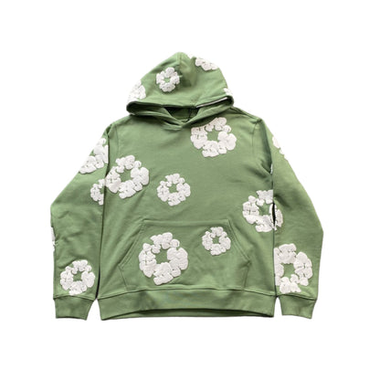 DENIM TEARS COTTON WREATH HOODIE LIGHT GREEN