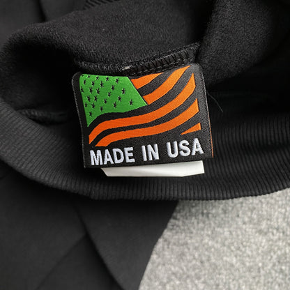 DENIM TEARS COTTON WREATH HOODIE MONOCHROME BLACK