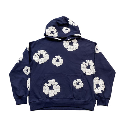 DENIM TEARS COTTON WREATH HOODIE NAVY