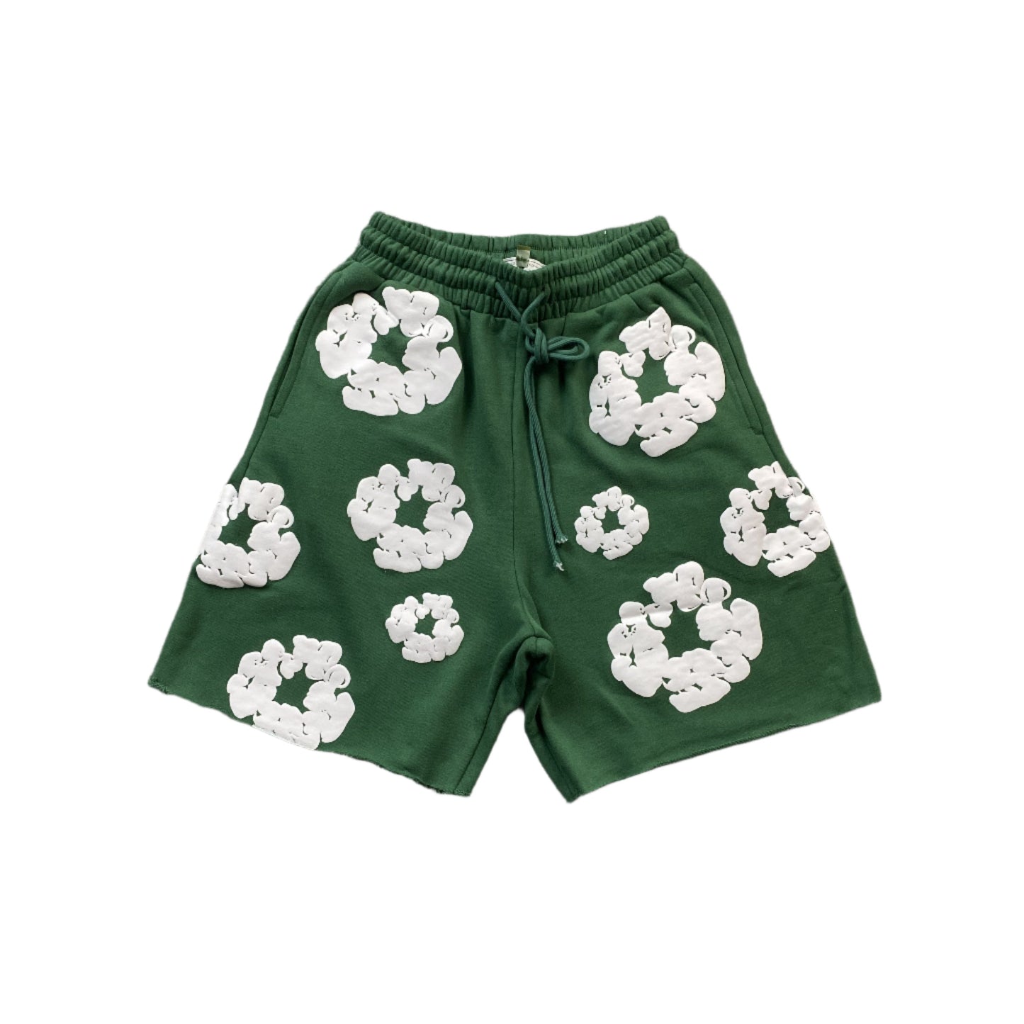 DENIM TEARS COTTON WREATH SHORTS GREEN