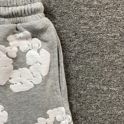 DENIM TEARS COTTON WREATH SHORTS GREY