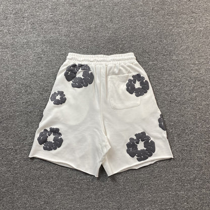 DENIM TEARS COTTON WREATH SHORTS WHITE