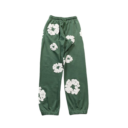 DENIM TEARS COTTON WREATH SWEATPANTS GREEN