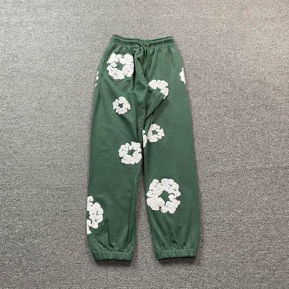 DENIM TEARS COTTON WREATH SWEATPANTS GREEN