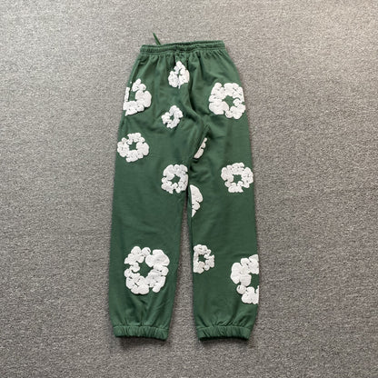 DENIM TEARS COTTON WREATH SWEATPANTS GREEN