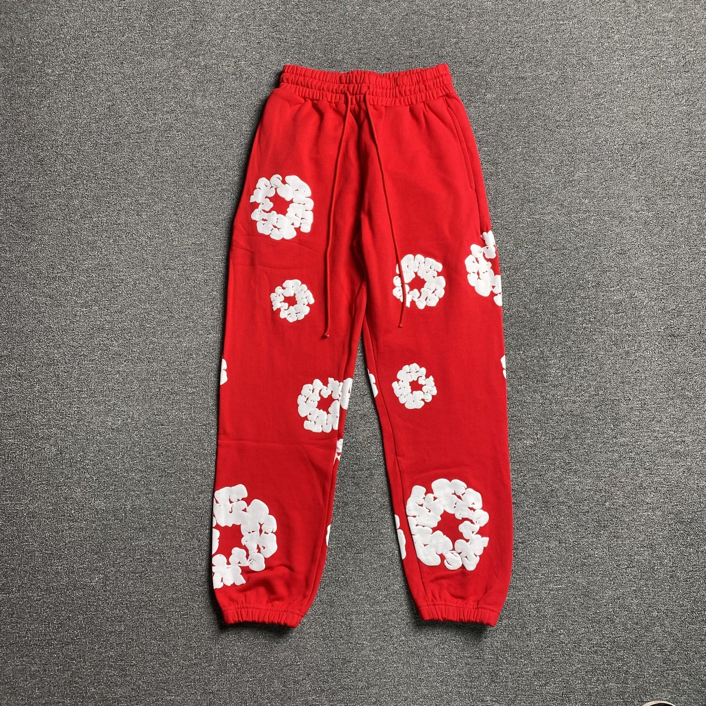 DENIM TEARS COTTON WREATH SWEATPANTS RED