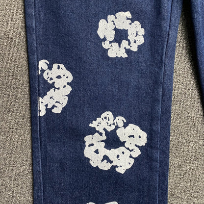 DENIM TEARS x LEVI'S COTTON WREATH JEANS DARK BLUE