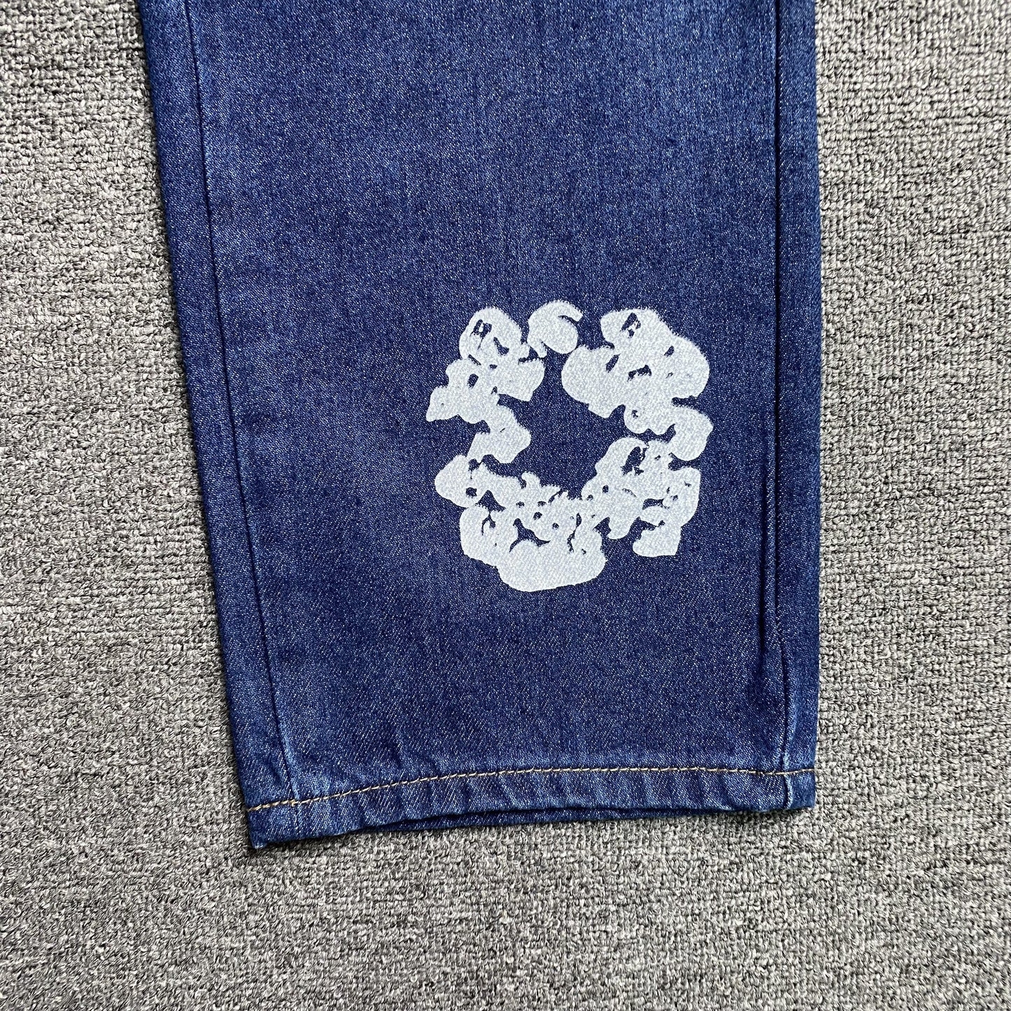 DENIM TEARS x LEVI'S COTTON WREATH JEANS DARK BLUE