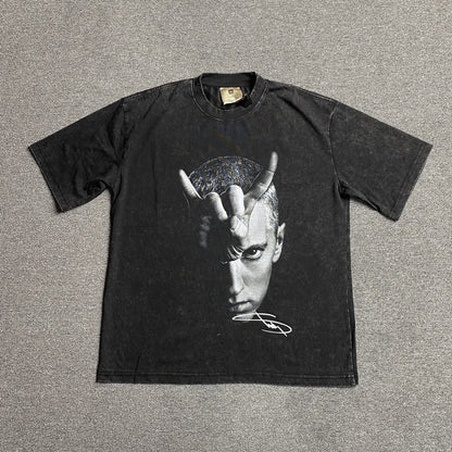 EMINEM VINTAGE GRAPHIC TEE DARK GREY