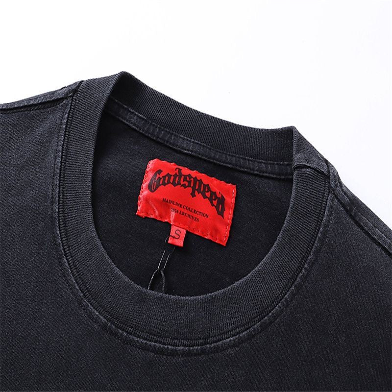 GODSPEED BALACLAVA SZN T-SHIRT WASHED BLACK