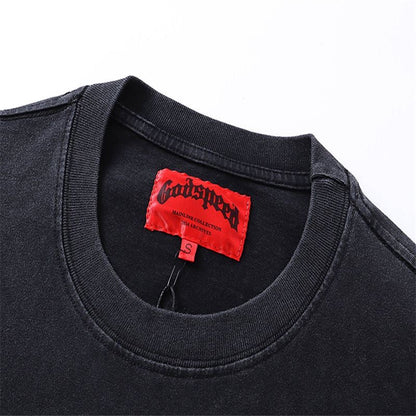 GODSPEED BALACLAVA SZN T-SHIRT WASHED BLACK