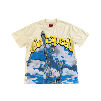 GODSPEED CHROME LIBERTY T-SHIRT BONE