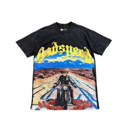 GODSPEED LONG LONELY ROAD T-SHIRT BLACK
