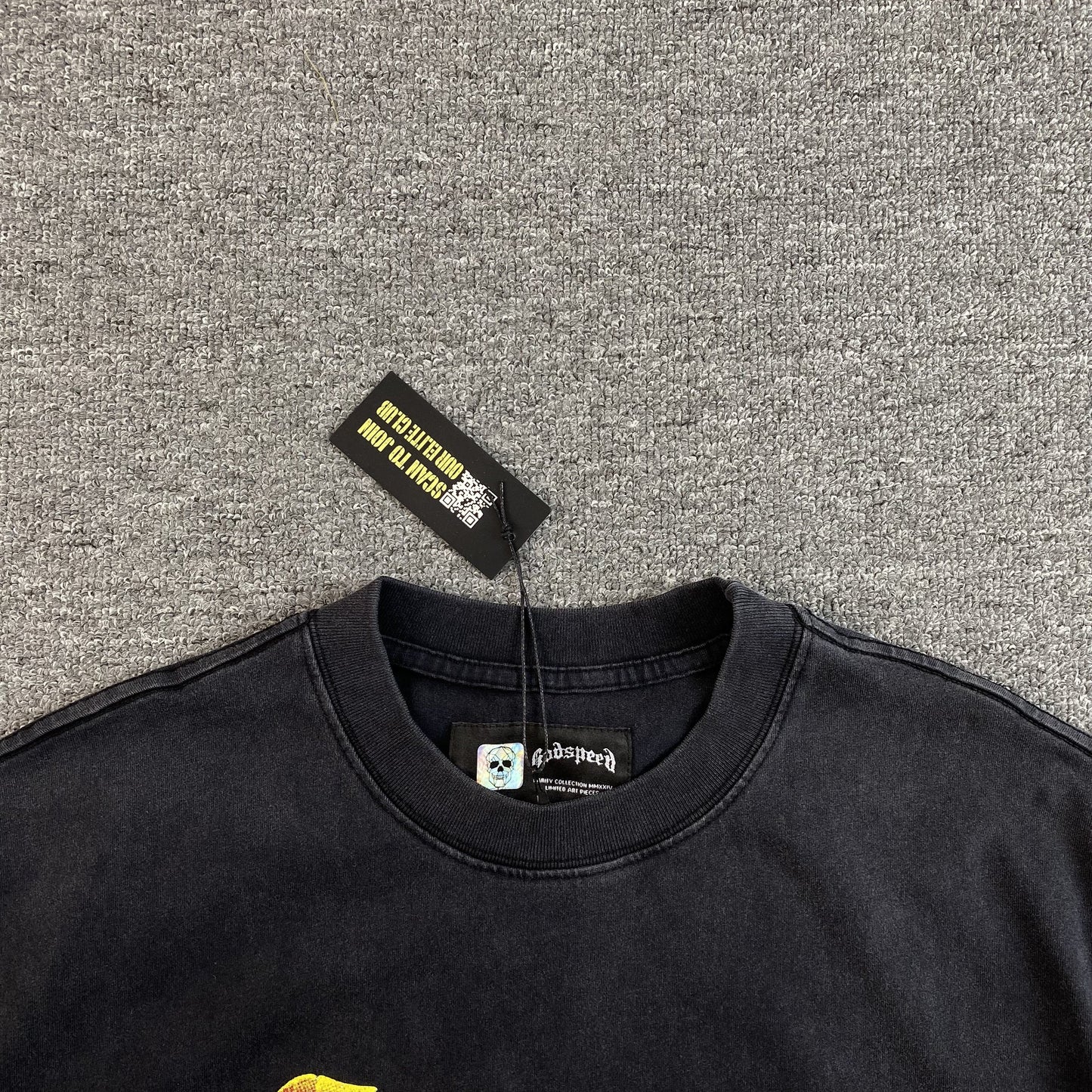 GODSPEED LONG LONELY ROAD T-SHIRT BLACK