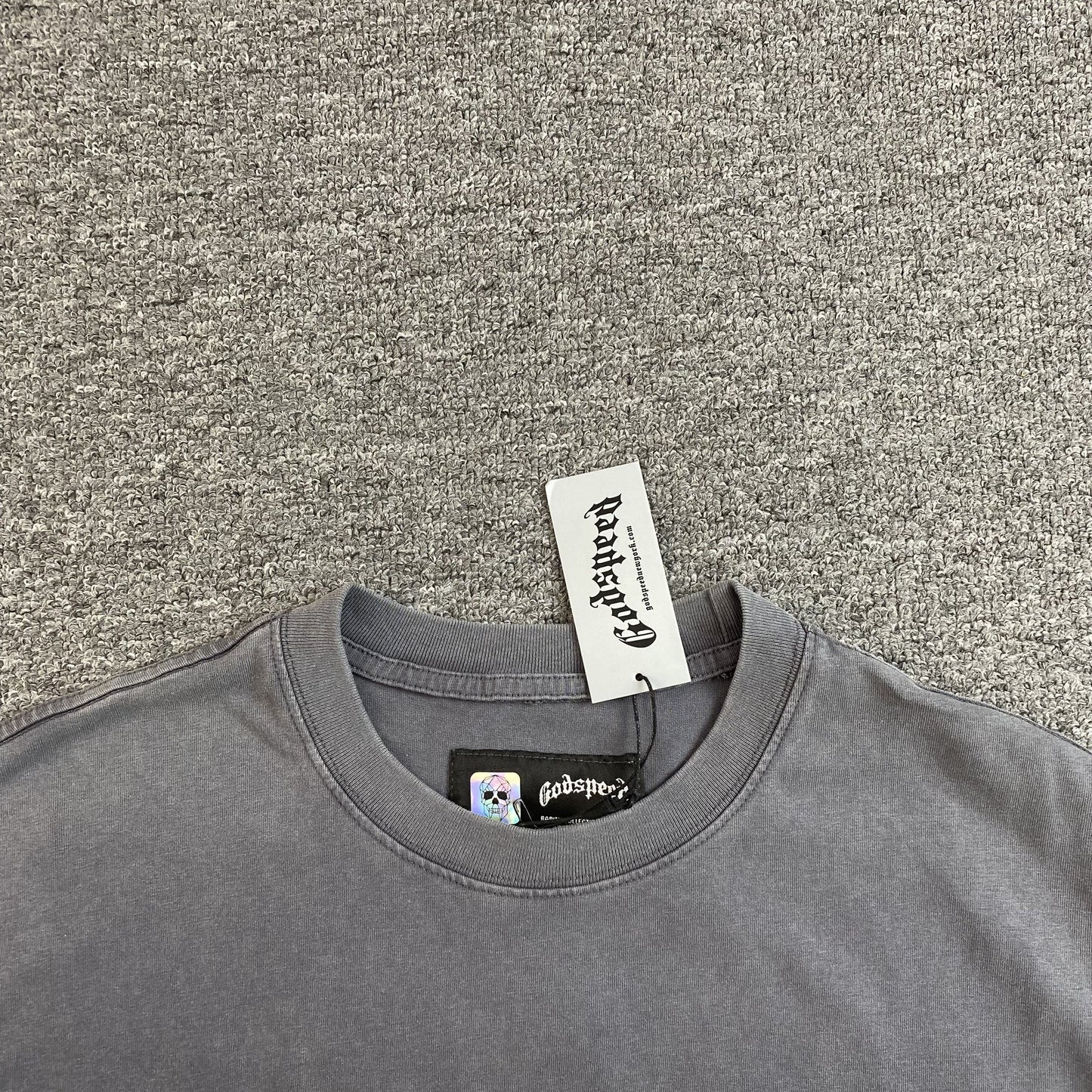 GODSPEED LONG LONELY ROAD T-SHIRT GREY