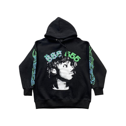 JUICE WRLD x SP5DER HOODIE BLACK