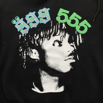 JUICE WRLD x SP5DER HOODIE BLACK