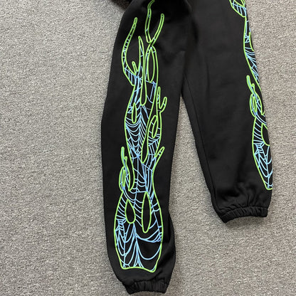 JUICE WRLD x SP5DER SWEATPANTS BLACK