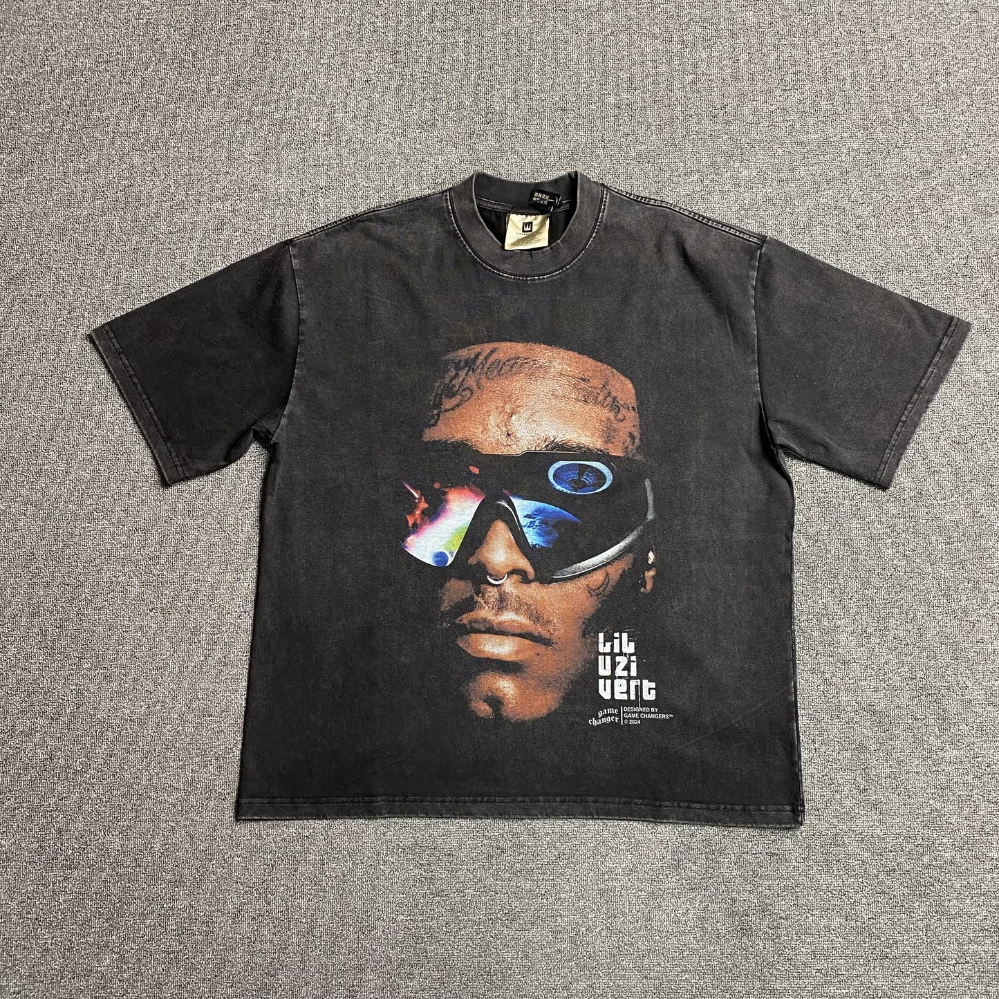 LIL UZI VERT VINTAGE GRAPHIC TEE DARK GREY
