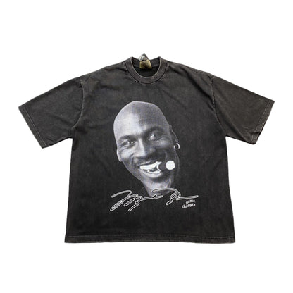 MICHAEL JORDAN VINTAGE GRAPHIC TEE DARK GREY