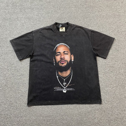 NEYMAR VINTAGE GRAPHIC TEE DARK GREY