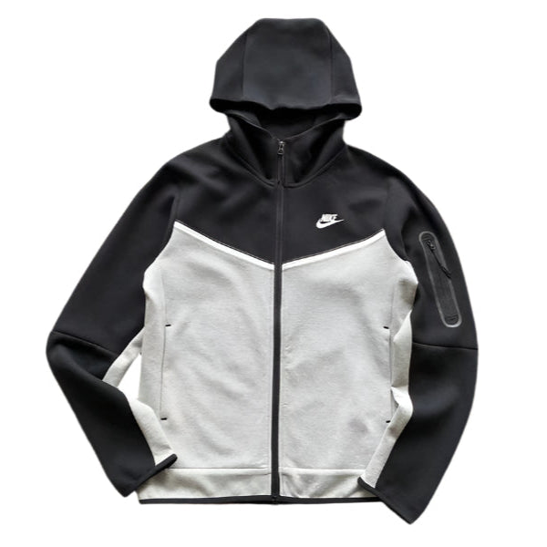 NIKE TECH FLEECE HOODIE x BLACK/GREY