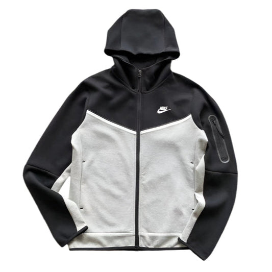 NIKE TECH FLEECE HOODIE x BLACK/GREY