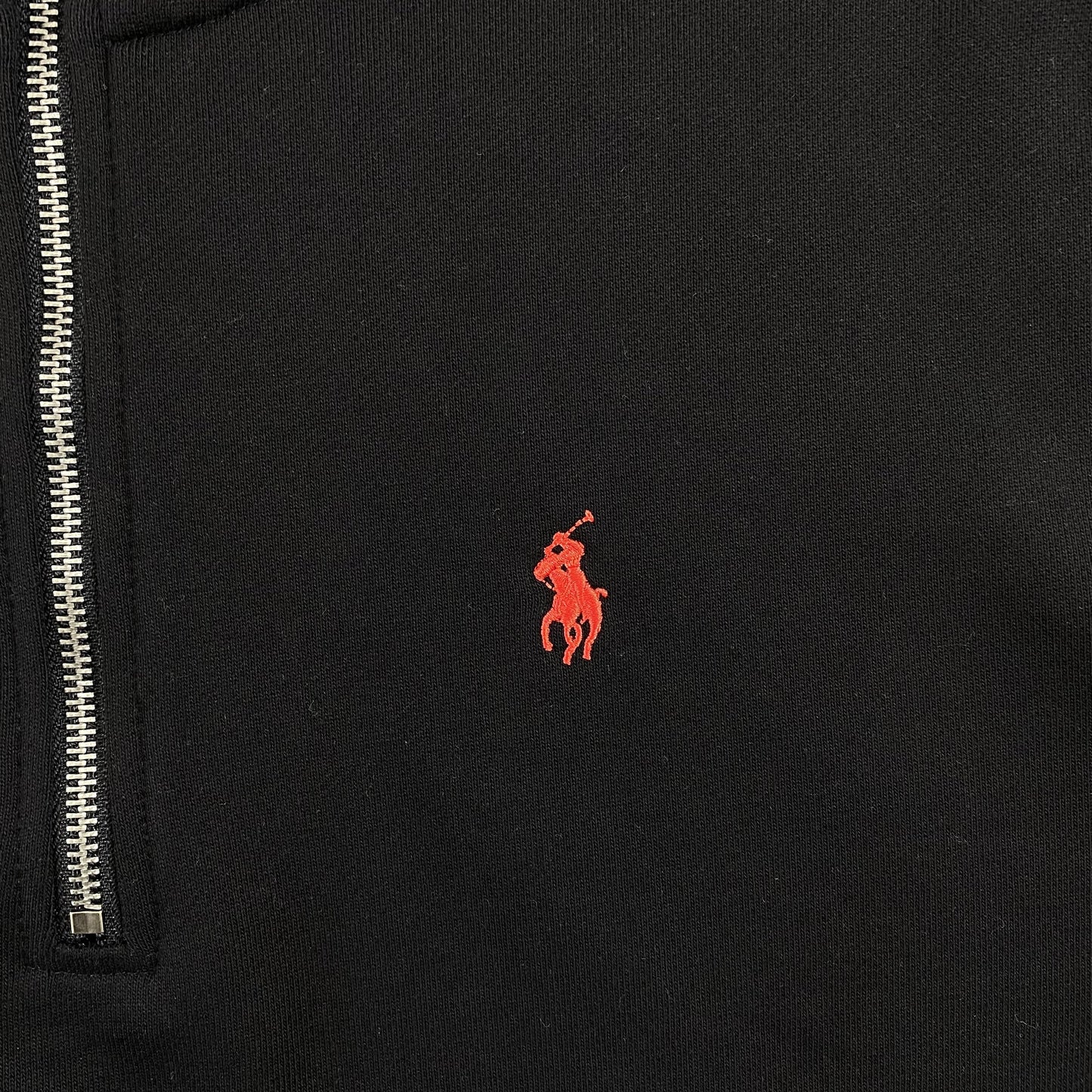 POLO RALPH LAUREN QUARTER ZIP SWEATSHIRT BLACK
