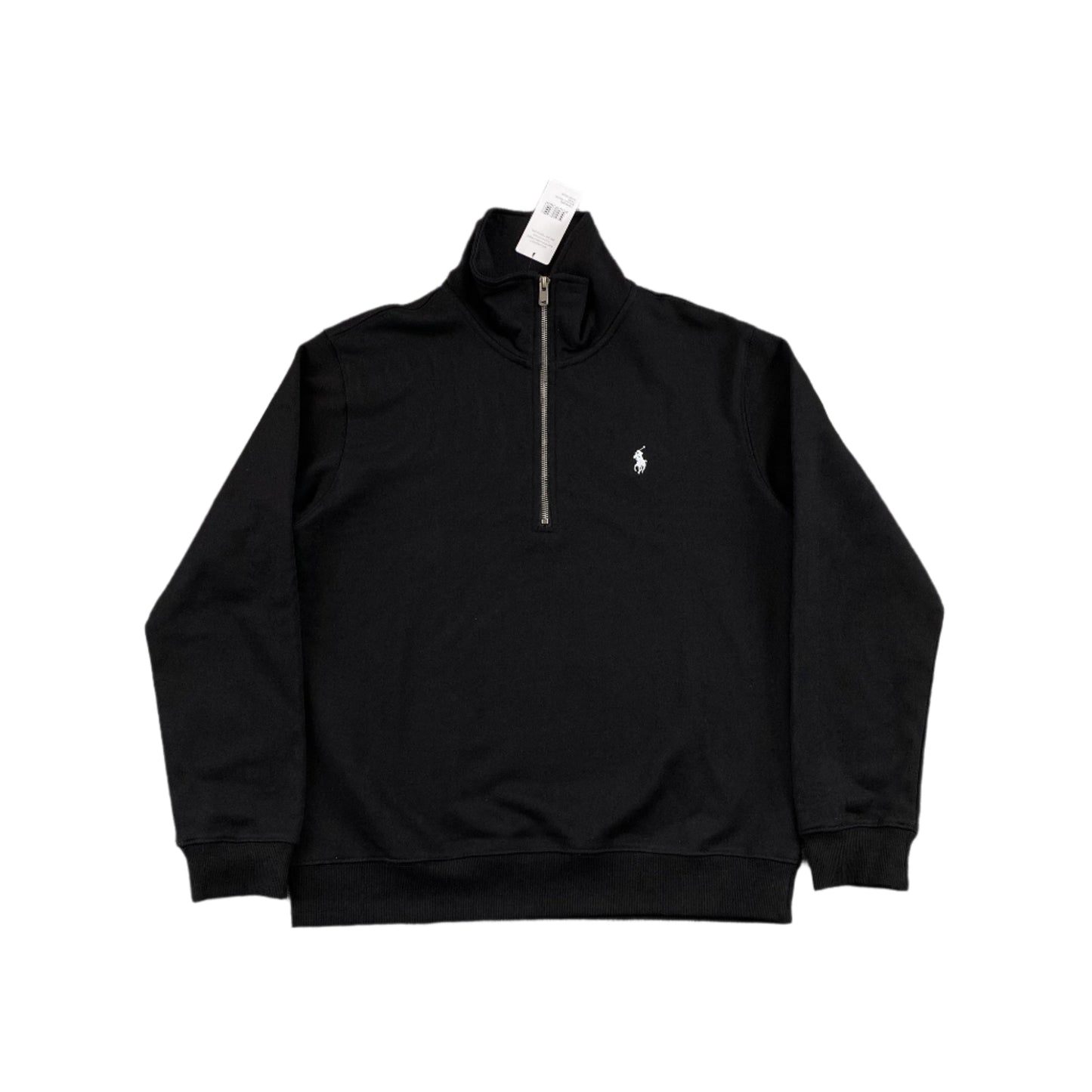 POLO RALPH LAUREN QUARTER ZIP SWEATSHIRT BLACK