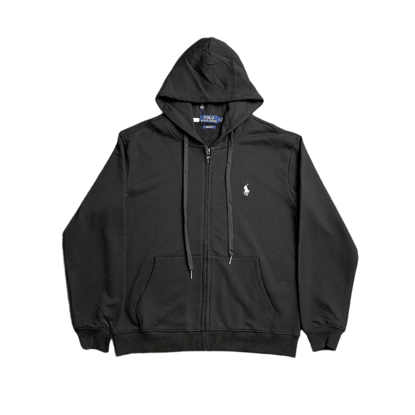 POLO RALPH LAUREN ZIP UP HOODIE BLACK