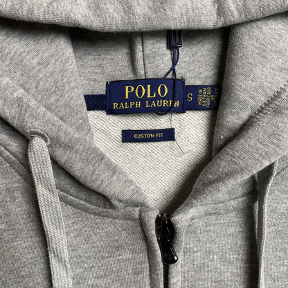 POLO RALPH LAUREN ZIP UP HOODIE GREY