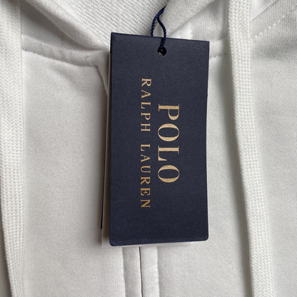 POLO RALPH LAUREN ZIP-UP HOODIE WHITE