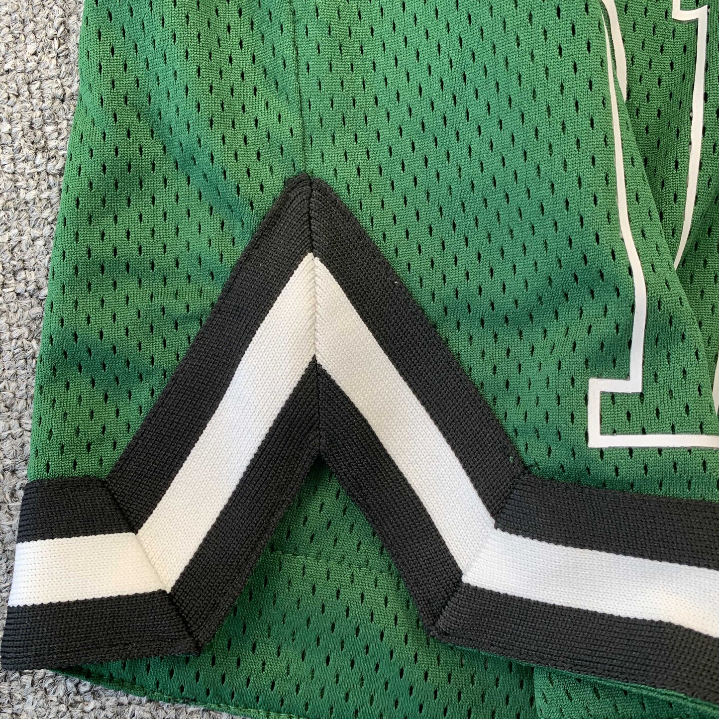 RHUDE COURT LOGO SHORTS GREEN