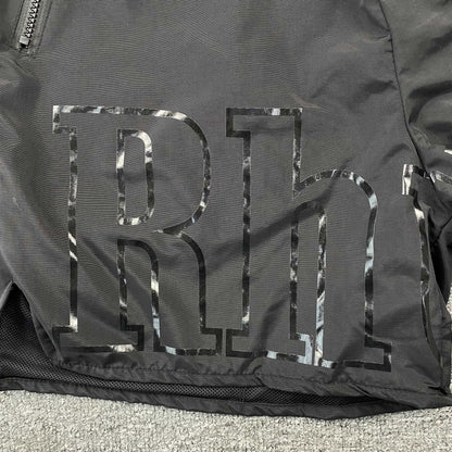 RHUDE RH LOGO SHORTS BLACK ON BLACK